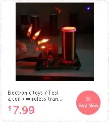 Электронные игрушки dc 12V tesla coil обучающий эксперимент Беспроводная передача мощности с светящейся трубкой световой индикатор светильник