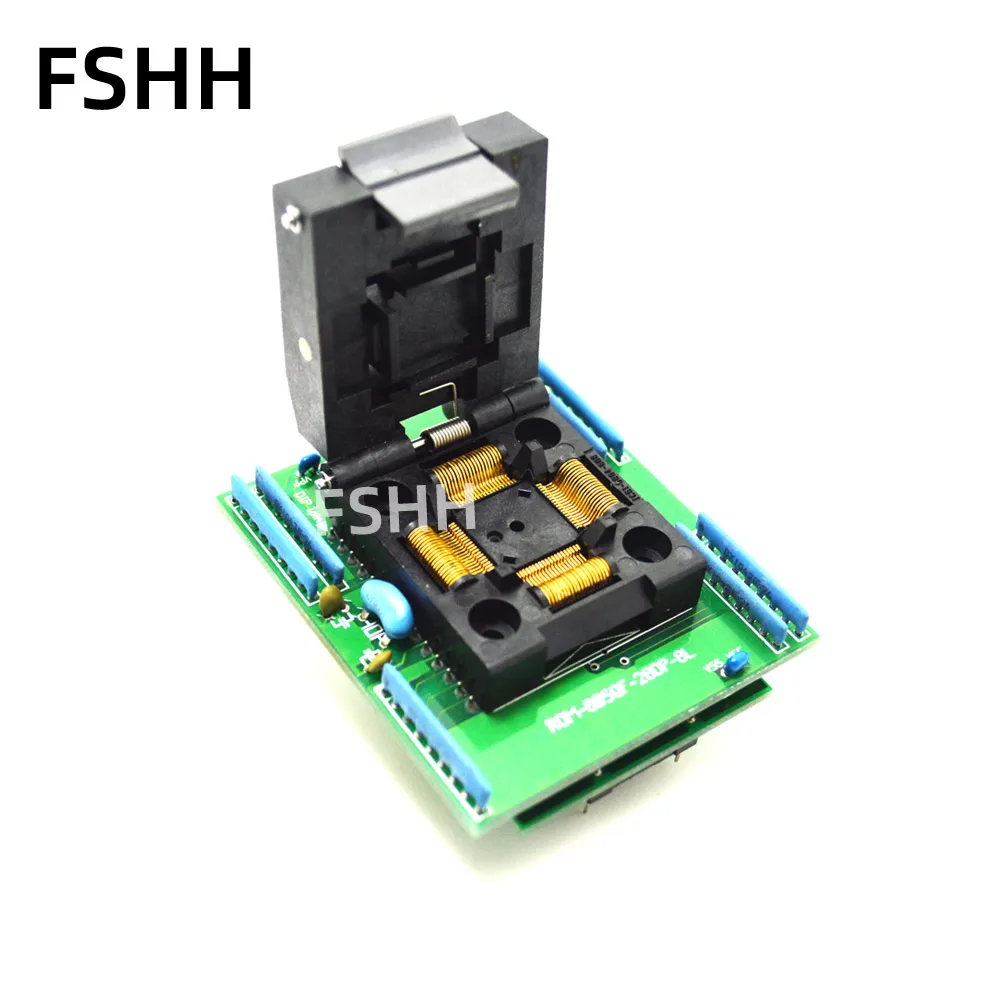 USB-адаптер для программатора адаптер тестового разъема TQFP80 LQFP80 QFP80 в DIP28 |