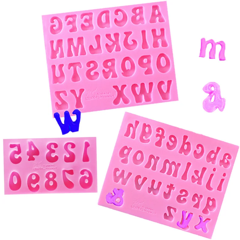 

3D Russian Alphabet Silicone Mold Letters Chocolate Mold Cake Decorating Tools Tray Fondant Molds Jelly Cookies Baking Mould