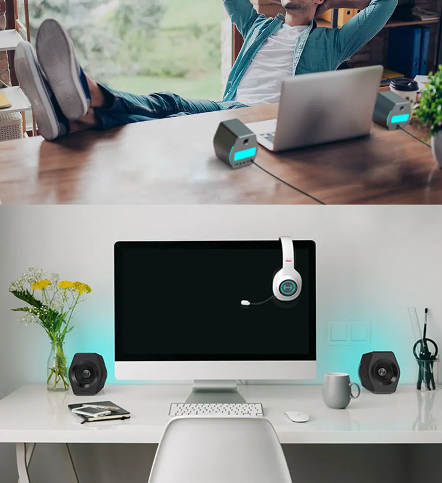 EDIFIER G2000 игровой динамик Bluetooth USB звуковая карта AUX вход 16 Вт RMS Выходная мощность 2,75 дюймов полный диапазон