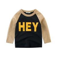 boys t shirt tops spring long sleeve toddler baby girls letter cotton fashion autumn clothing toddler for 2 8 years
