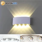 Светодиодный настенный светильник 2 Вт, 4 Вт, 6 Вт, 8 Вт, скандинавский настенный светильник, светодиодный алюминиевый светильник для улицы, помещения, Ip65, вверх, вниз, белый, черный, современный, для дома, лестницы, спальни