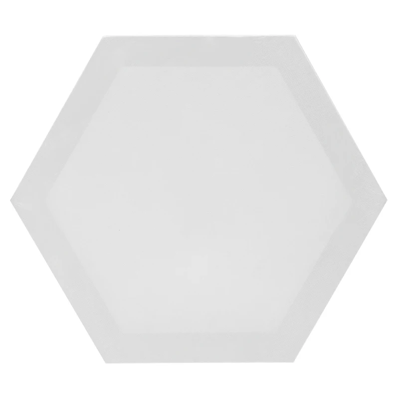 Новый шестигранный пустой экран деревянная тарелка белая рамка холст доска