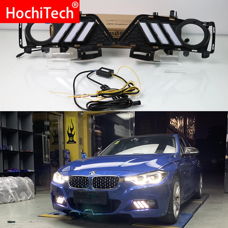 Дневные ходовые огни для BMW F30 F35 3 серии 2013 2019 светодиодный дневные DRL