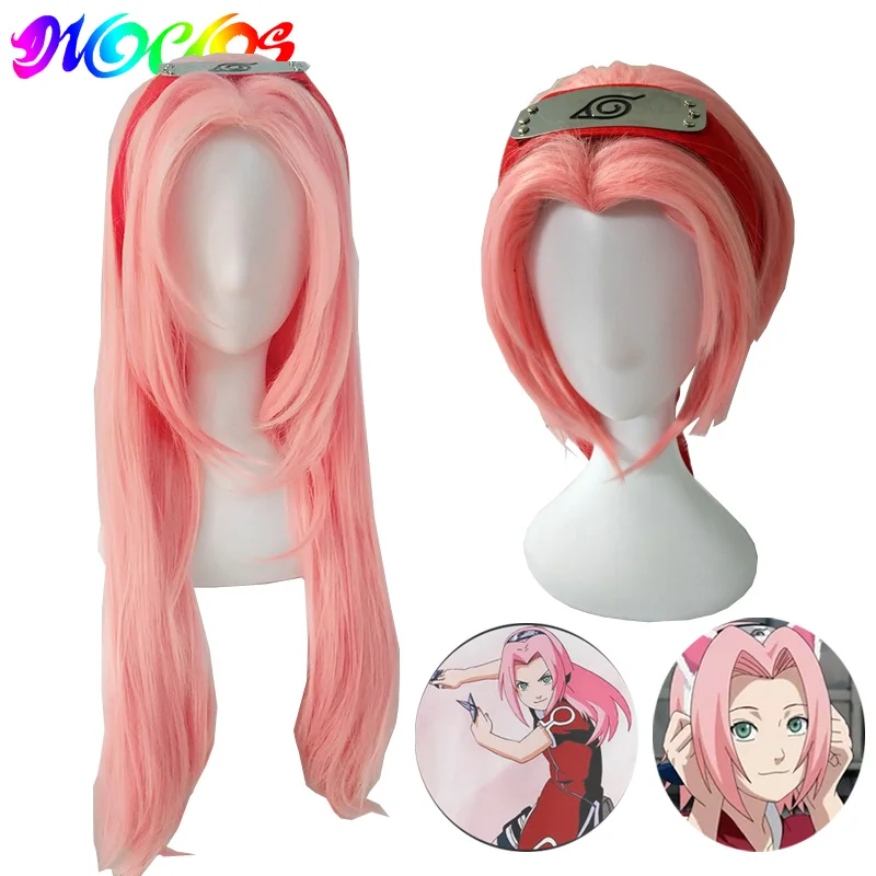 Парики для косплея DIOCOS Haruno Sakura короткие Синтетические прямые Термостойкие