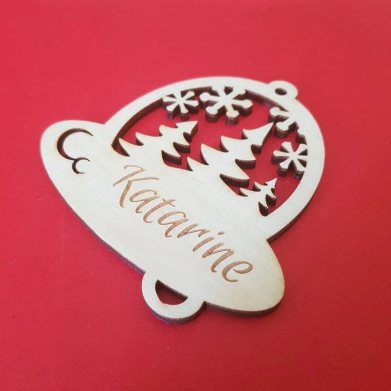 Именной орнамент на заказ персонализированный Рождественский шар