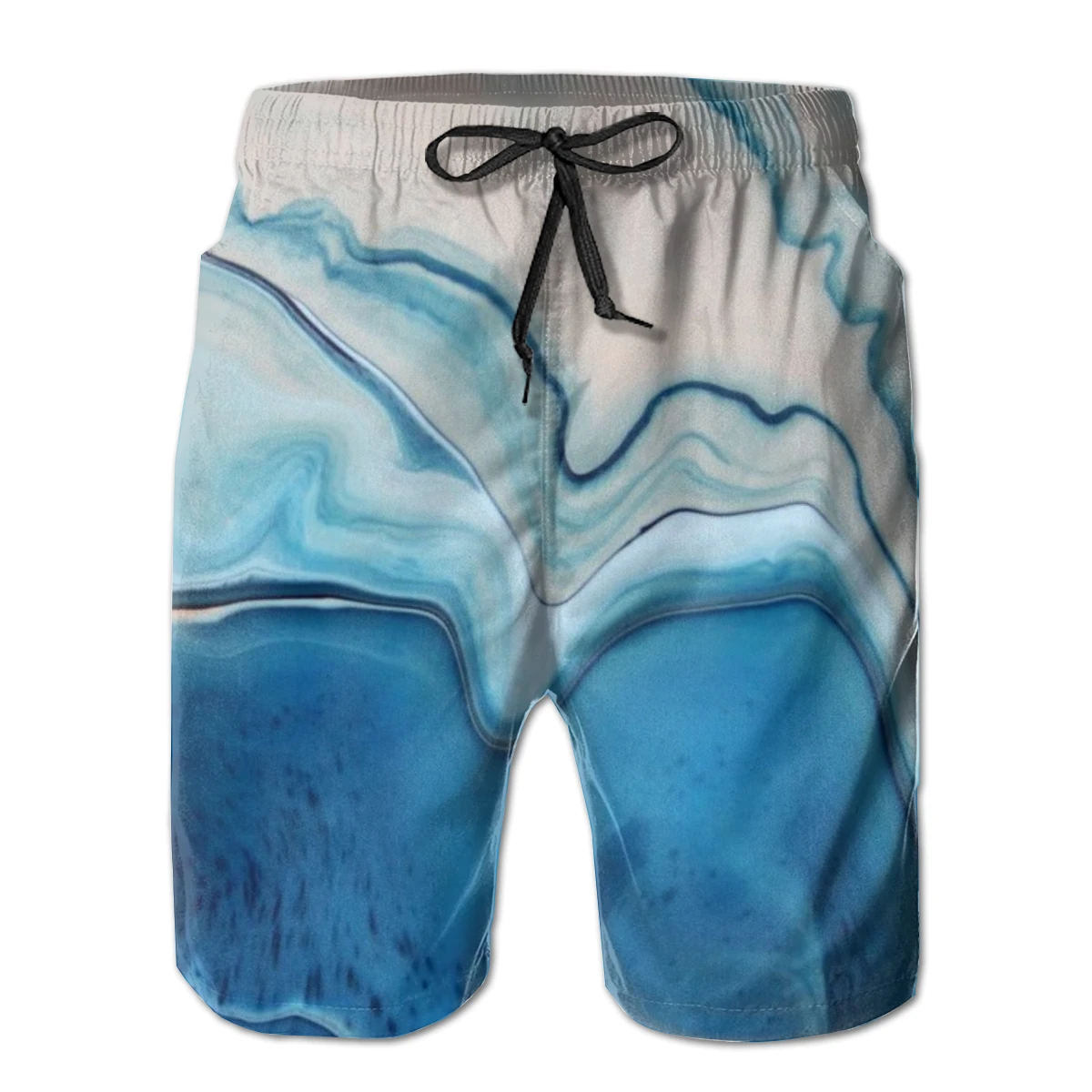 

NOISYDESIGNS Summer Sport Shorts Men's Water Stains Gradient Watercolor Beach Shorts Briefs Swimming Surf Trunks Short Pants Men