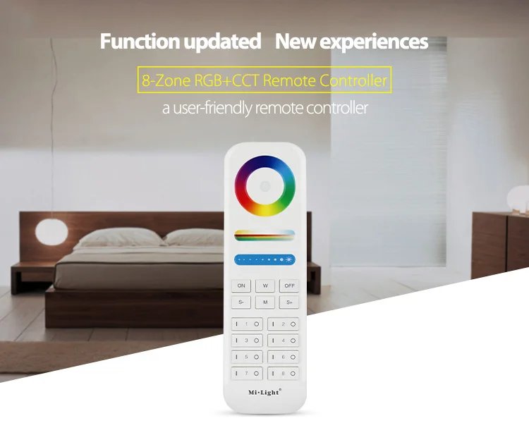 Mi Light 2 4G беспроводной 8 Zone RF Диммер FUT089 пульт дистанционного управления B8