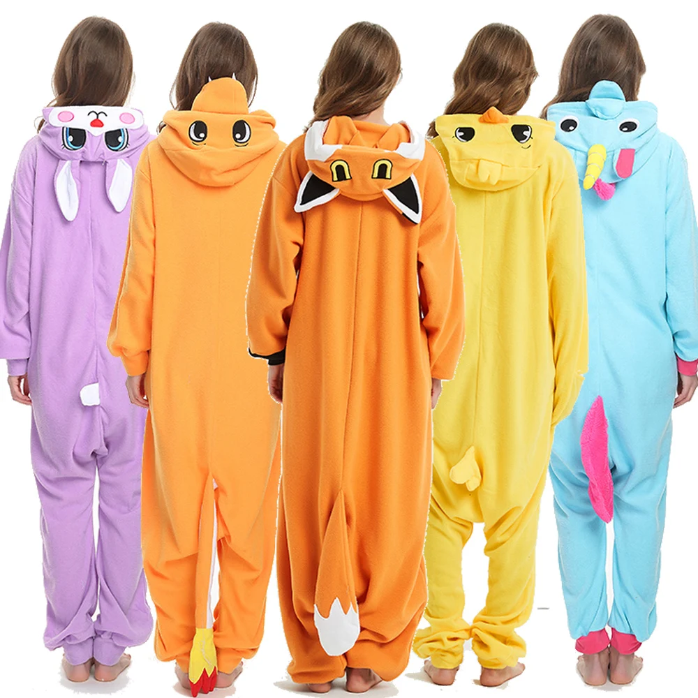 Kigurumi взрослых аниме покемон косплей костюм черный ребенок Пикачу Onesie унисекс