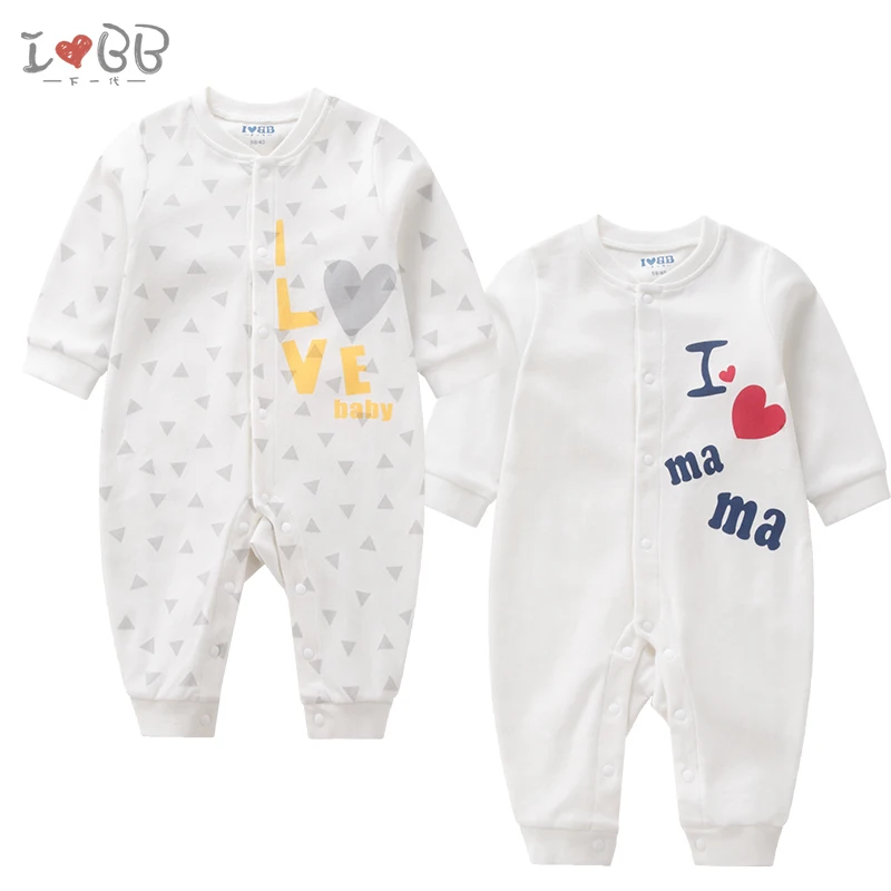 Детский комбинезон из 2 предметов с длинными рукавами для новорожденных одежда