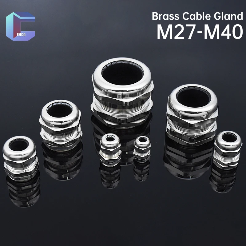 

Waterproof Connector Brass Cable Gland M27 M28 M30 M32 M33 M36 M37 M40 Wire Glanding IP68 Grand Head for 13-18