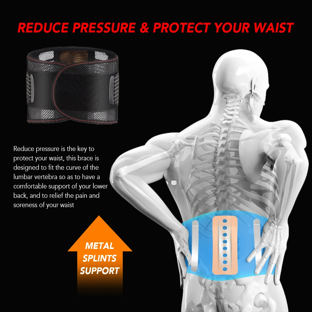 Регулируемая нижняя Скоба облегчение боли поясничная поддержка пояса Корректор