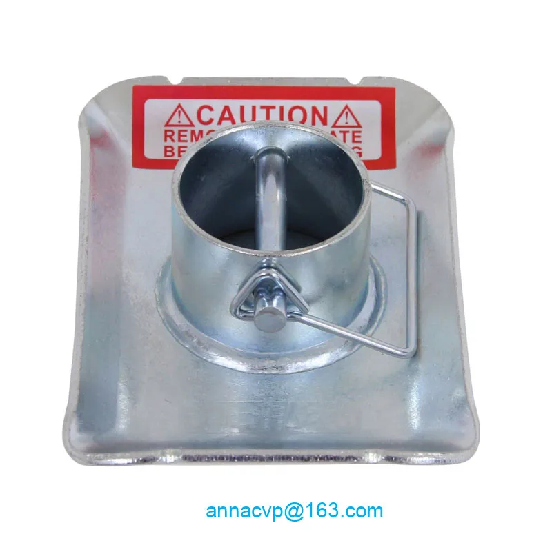 Removabl 2 &quotкруглая ножка Трейлер Джек ножная пластина с штифтом для рамы