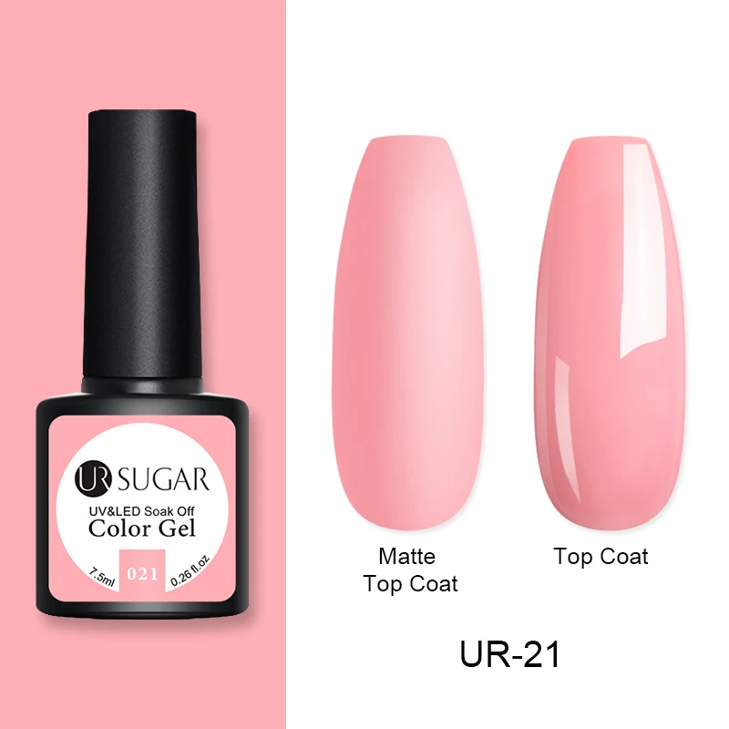 021 Ur Sugar 7,5 мл матовый термальный Гель-лак матовый эффект Температура Изменение цвета замочить от УФ-Гель-лак для маникюра гель-арт для ногтей - Цвет: 021