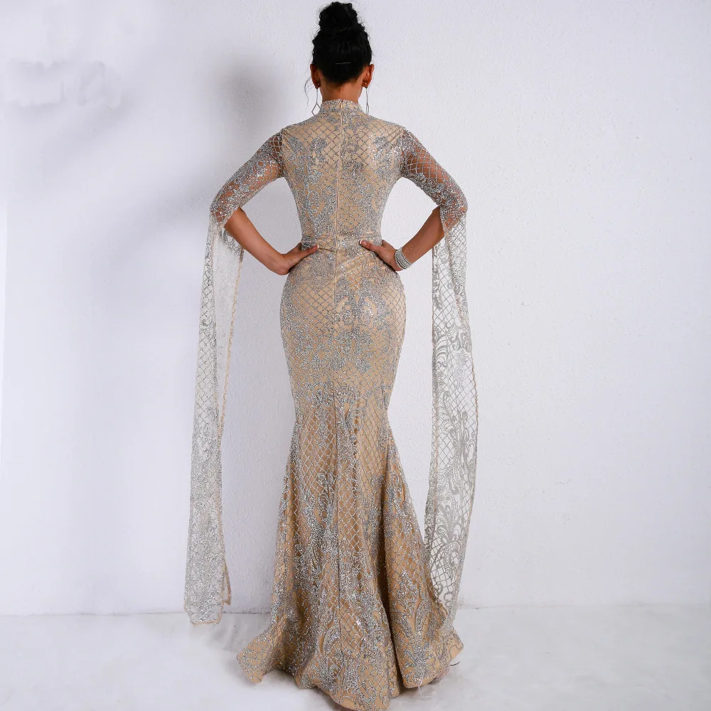 

Evening Party Dress 2019 Spring Summer Women Elegant Celebrity Evening Fashion Night Club Long Dress Female Sexy Bodycon Dress