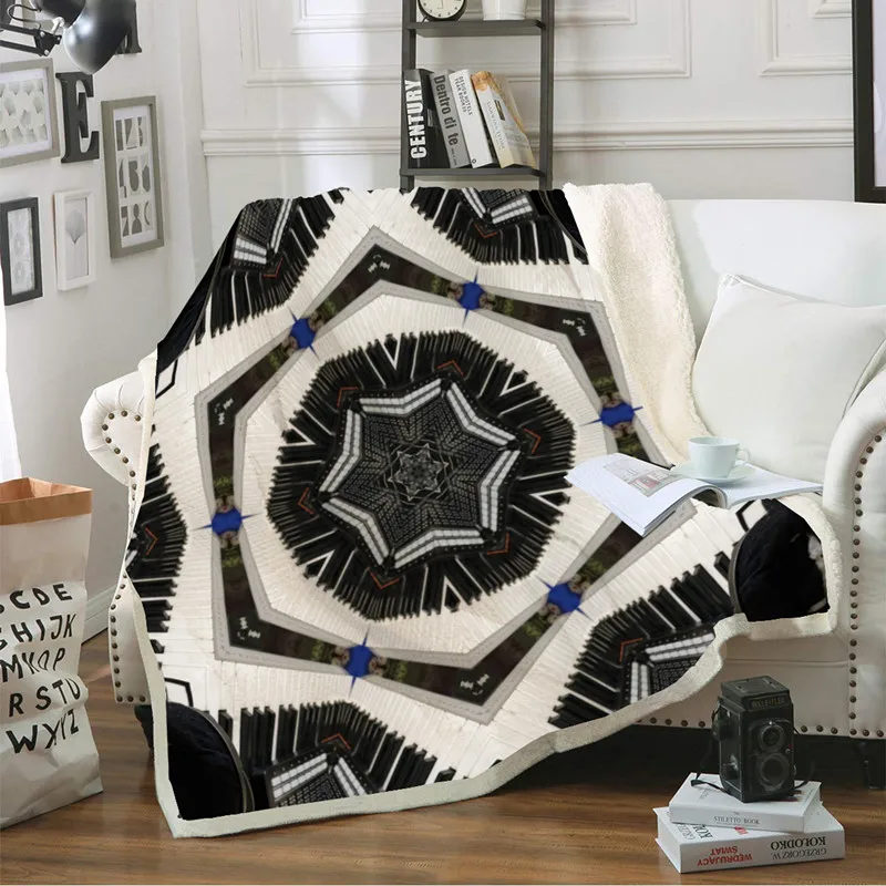 

Bohemian lambskin blanket double-layer plush wool blanket