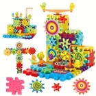 81 шт., электрические шестерни, 3D Строительные блоки, наборы, пластиковые кирпичи, Развивающие DIY игрушки для детей, рождественские подарки