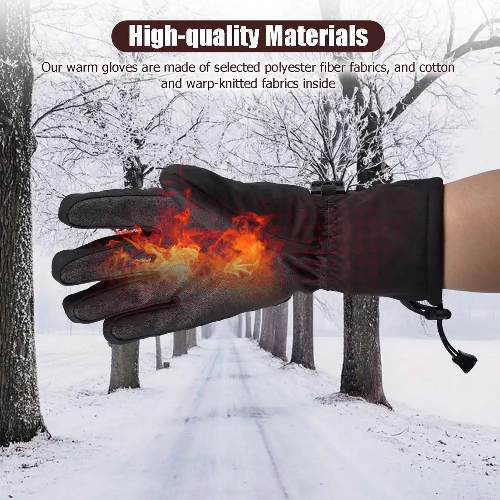 

Motorcycle Riding Equipment Waterproof Riding Gloves Unisex Electric Heating Gloves Finger Touch Screen Electric Heating Gloves