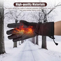 motorcycle riding equipment waterproof riding gloves unisex electric heating gloves finger touch screen electric heating gloves