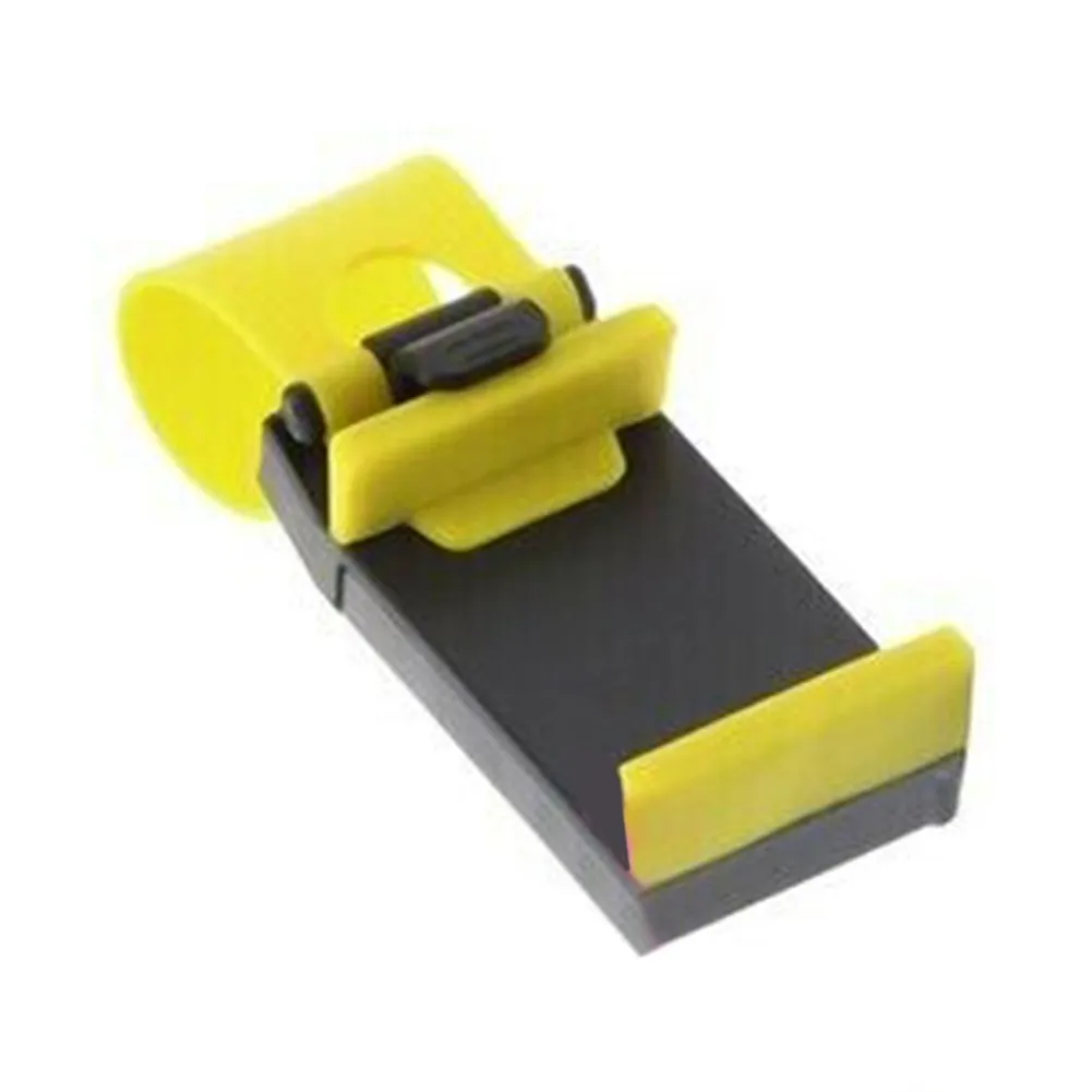 

Yellow Clip Holder Accessories GPS Phone Interior Mount Steering Wheel