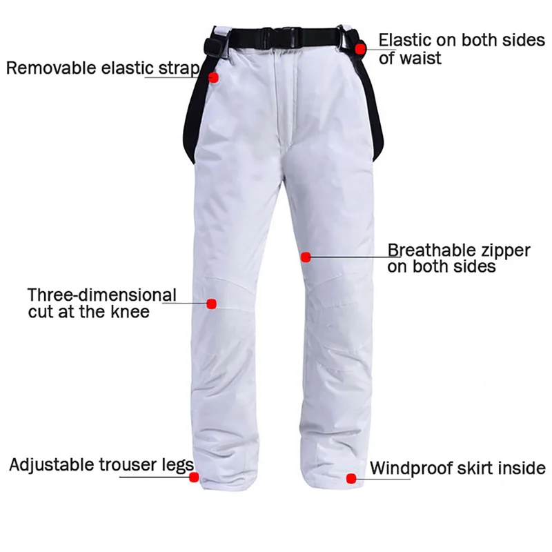 Лыжный костюм для женщин и мужчин зимние уличные спортивные теплые