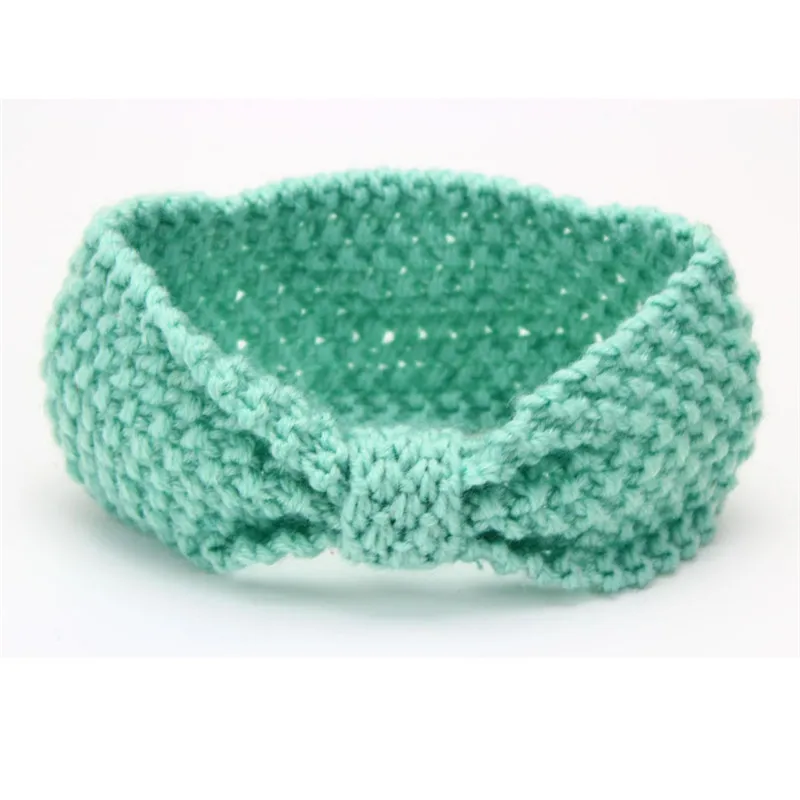 Модель 2019 аксессуары для волос детей зимняя вязаная крючком повязка на голову