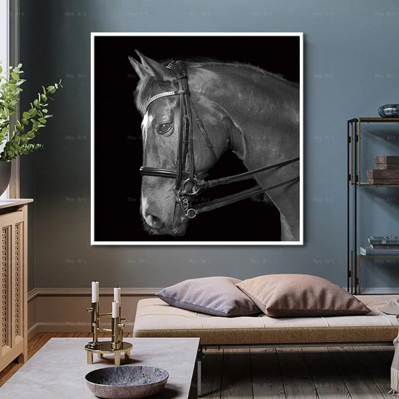 Картина на холсте с животными постеры и принты лошадью картины без рамки