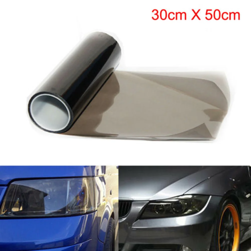 

30*50cm Transparent Light Black Chameleon Car Tint Lighthouse Tail Light Headlights Fog Vinyl Smoke Film Foil Sticker Cover