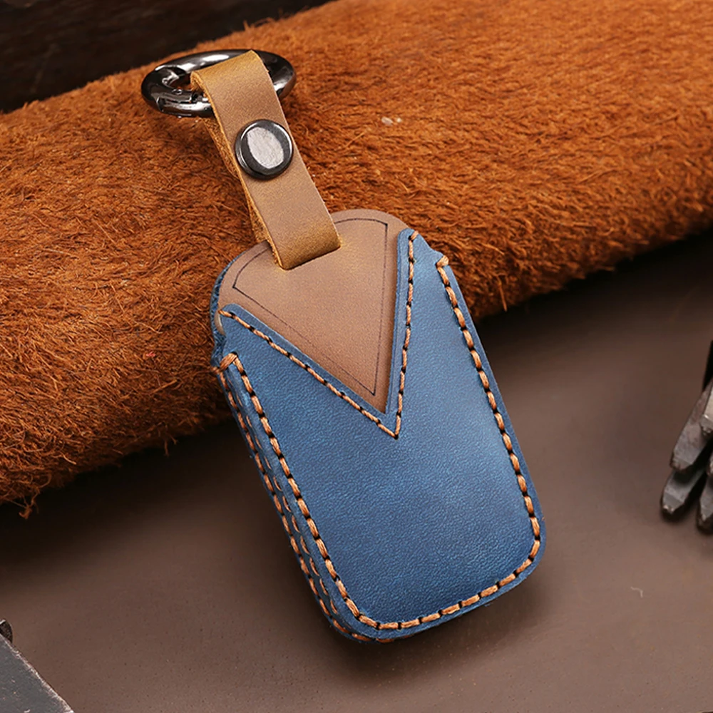 4 Buttons Blue Leather Key Fob Case Cover For Lexus IS250 ES240 ES350 RX270 RX350 RX300 Keyless Entry Remote Car Accessories | Автомобили