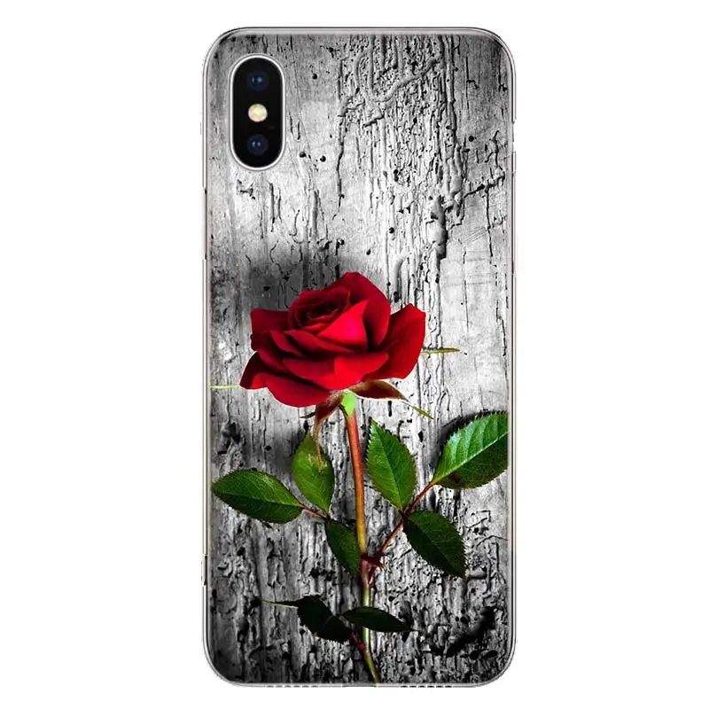 Beautiful Red Roses Flowers Phone Case For Apple iphone 14 13 12 11 Pro Max SE 2020 X XS XR 7 8 6 6S Plus Soft Cover Coque Funda