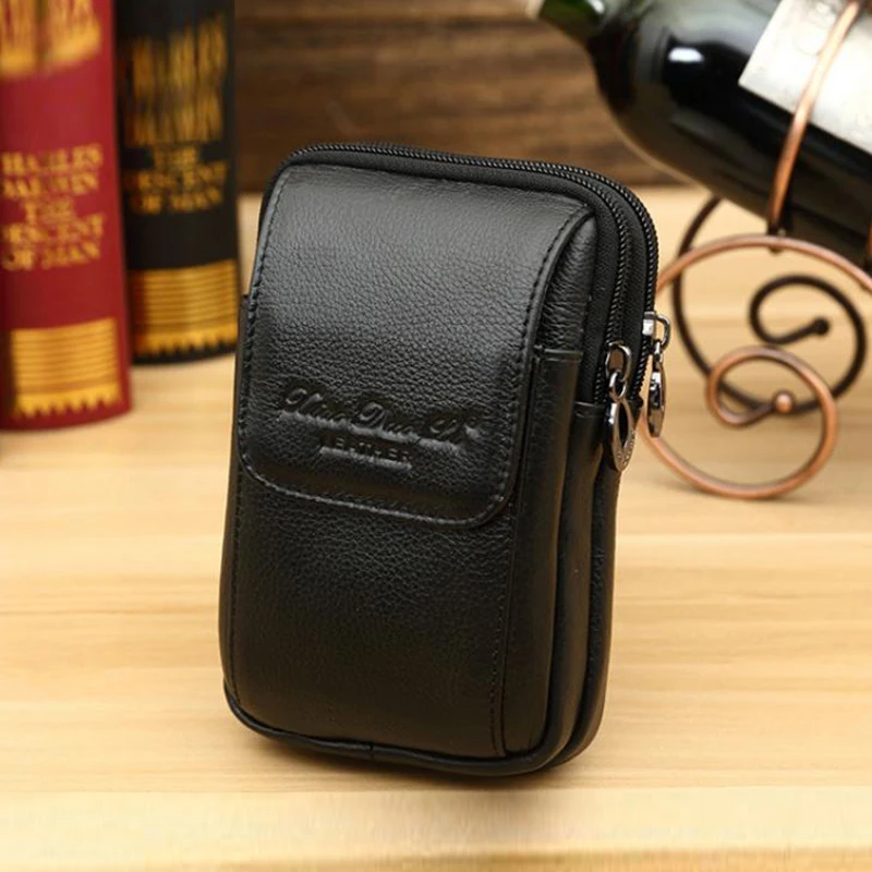 Для мужчин из натуральной кожи ячейка/мобильный телефон чехол сумка для монет