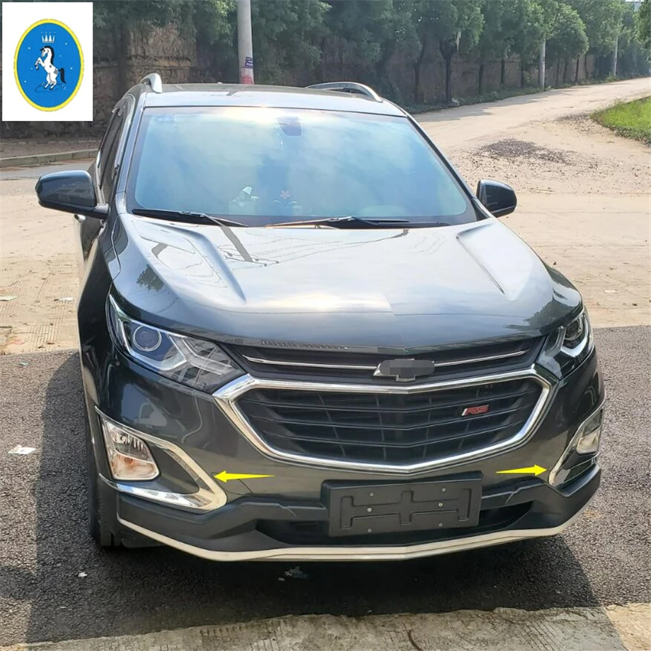 Yimaautotrims аксессуар хром передние противотуманные фары лампа век брови крышка отделка Подходит для Chevrolet Equinox