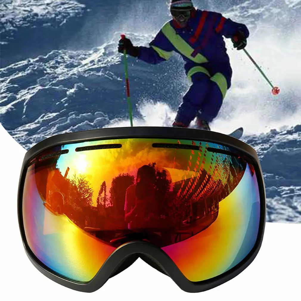 Ski Snowboard Snow Goggles For Men And Women Uv Protection With Double Anti-fog Lens Windproof | Спорт и развлечения