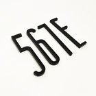 Номер дверной цифровой Пластиковый черный, 8 см, 0-9 дюймов