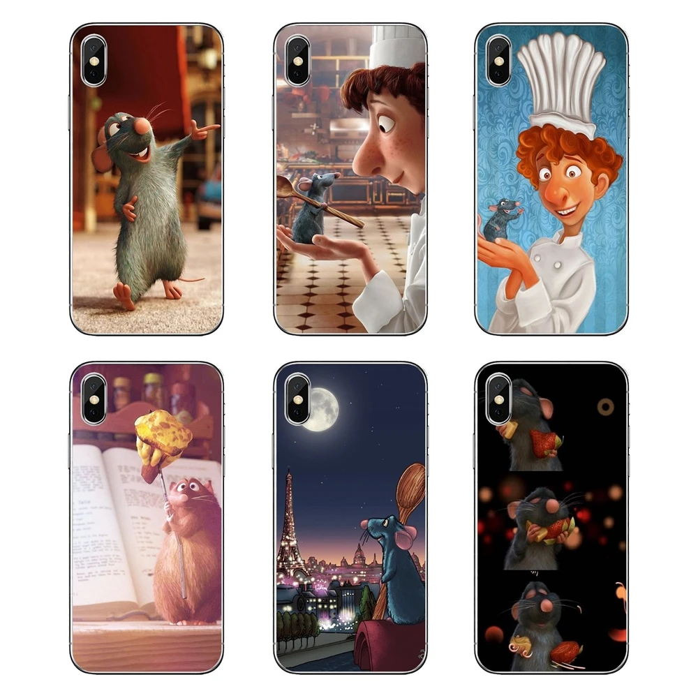 Прозрачные чехлы из ТПУ для LG G7 Q6 Q7 Q8 Q9 V30 X Power 2 3 OnePlus 3T 5T 6T фильм с Рататуй