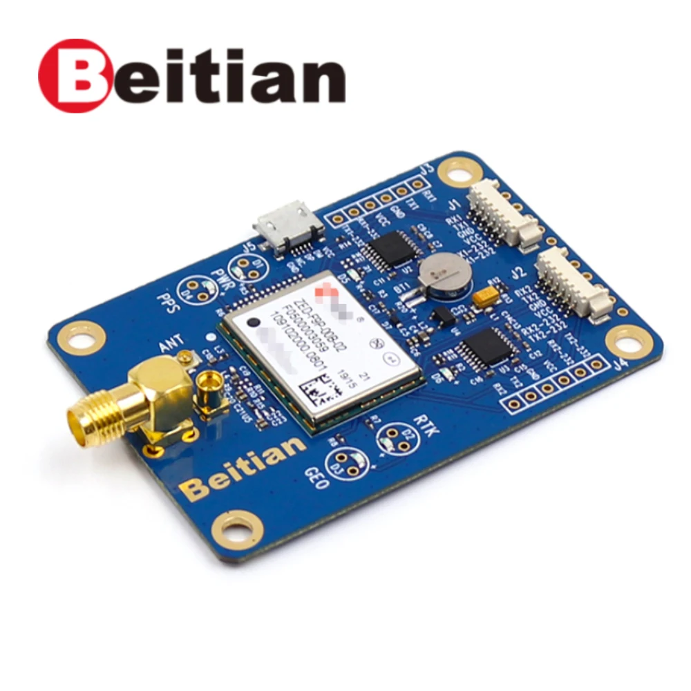 BEITIAN GNSS EVB ГЛОНАСС GALILEO Высокоточный сантиметр gps-модуль двухчастотный ZED-F9P модуль