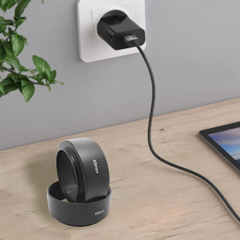 Металлическая бленда с резьбовым креплением для фильтра объектива камеры из