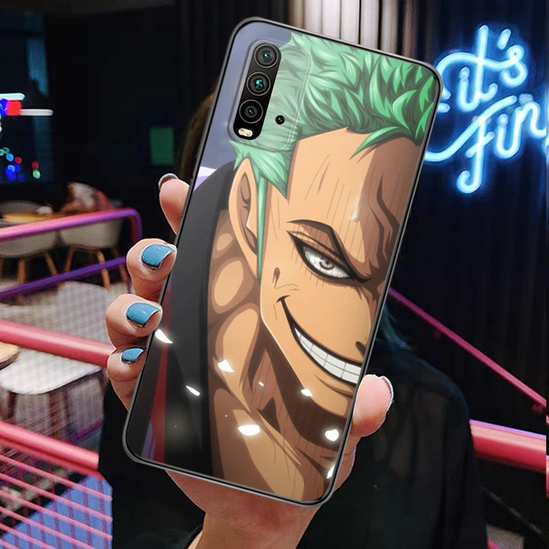 

C-One Pieces Roronoa Zoro Painting Phone Case Redmi 9 9 Pro 9T 9A 9C Redmi Note 9 9S Pro Max Silicone Carcasa Funda Ultra-thin