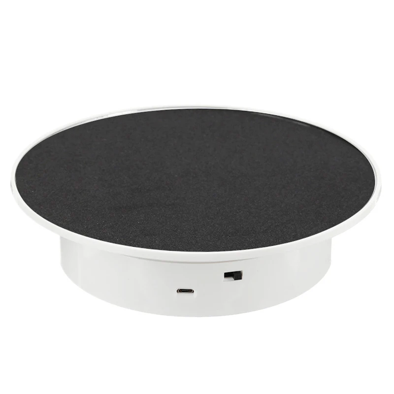 20cm Electric Rotating Jewelry Display Stand Motorized Rotary Turntable Modeldisplay Stand Base USB/Battery Powered