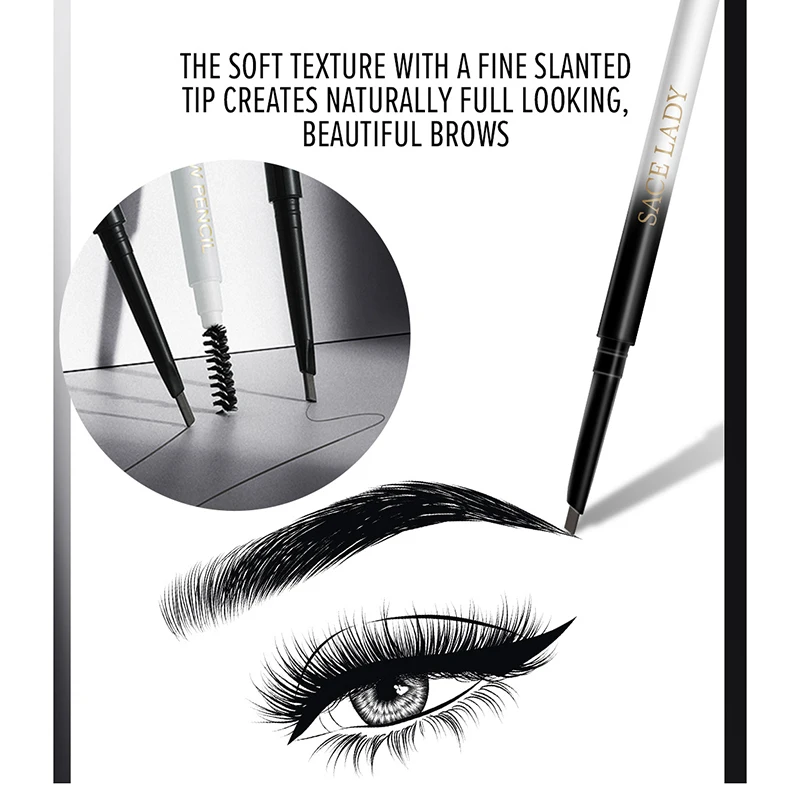 Ультратонкий карандаш для бровей с треугольниками точное определение