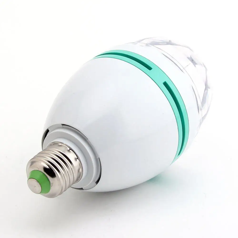 Светодиодный сценический светильник E27 3 Вт с автоматическим вращением