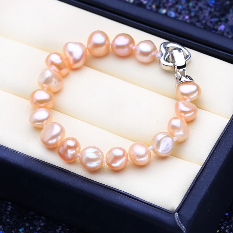 FENASY белый розовый фиолетовый разноцветный барокко жемчуг модный браслет трубка