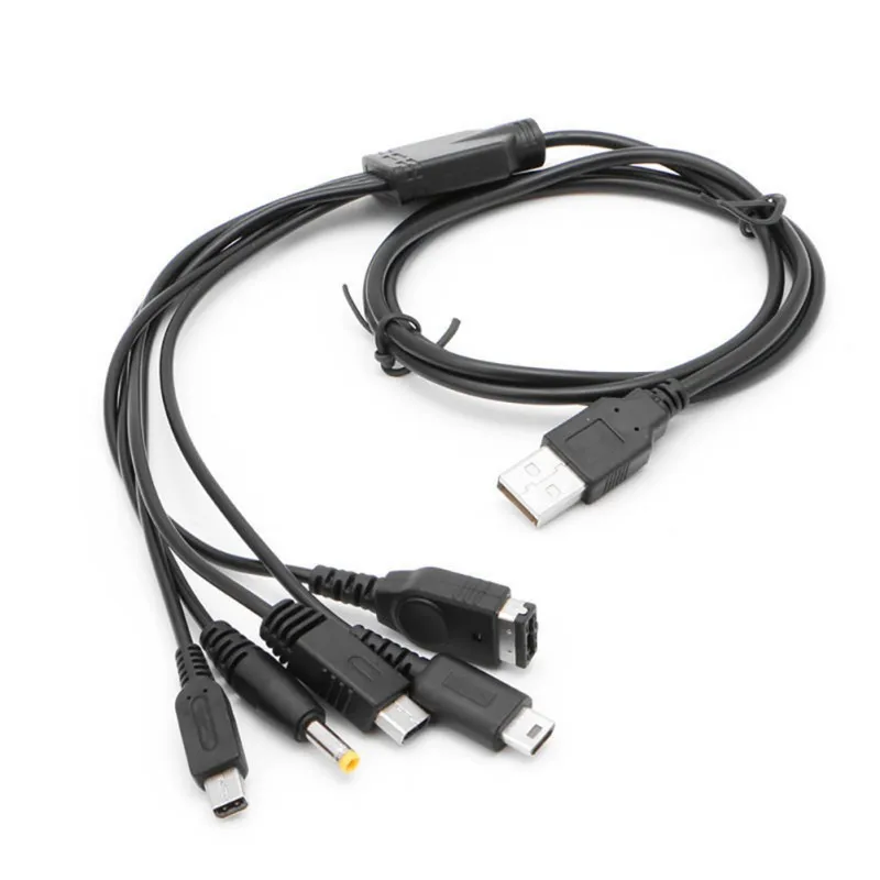 5 в 1 USB кабель для зарядного устройства нового 3DS XL NDSLite forNDSI LL GBA игра PSP