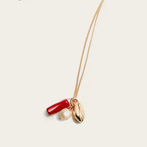NECKLACE 10 Цепочка Из Нержавеющей Стали, каури, ожерелье в оправе, колье, аксессуары, массивные ожерелья для женщин, женские ювелирные изделия, бохо - Окраска металла: NECKLACE 10