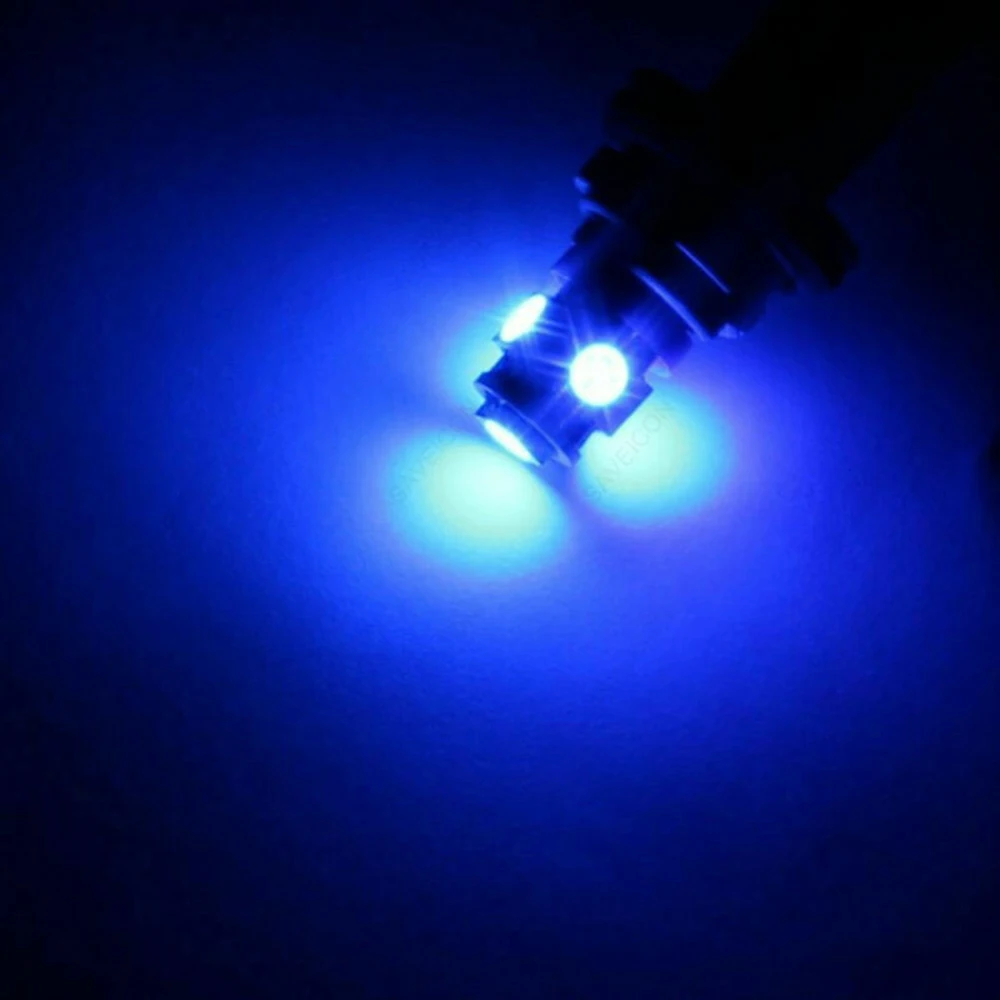 

Truck LED Light Bulbs Lighting 20Pcs Blue 5SMD Interior Super bright BA9S