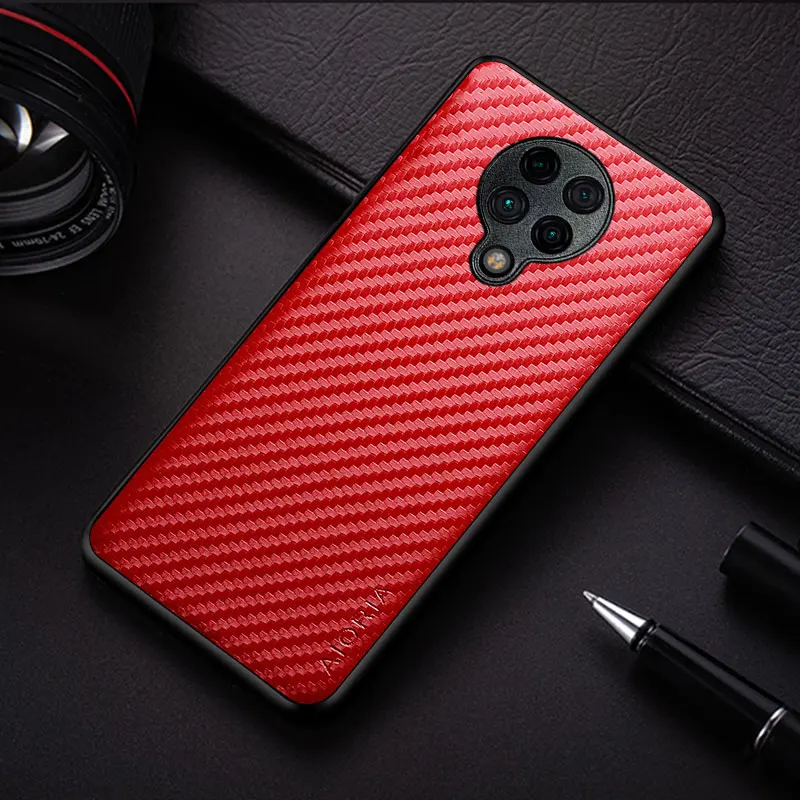 carbon fibre texture phone case for xiaomi poco f2 pro k30 pro ultra fashion design soft back cover for xiaomi poco f2 pro case free global shipping