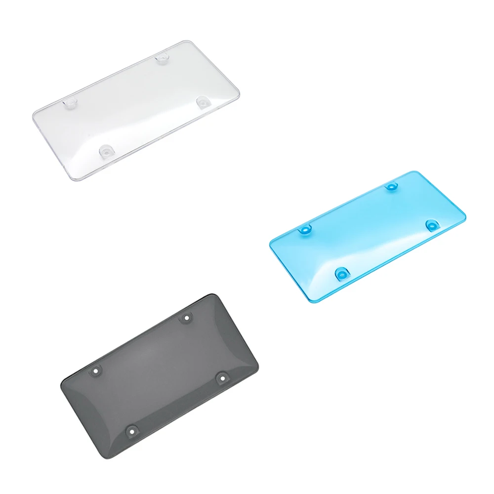 Рамка номерного знака Дымчатая Прозрачная крышка номерного знака Рамка щит тонированная пузырчатая плоская Автомобильная