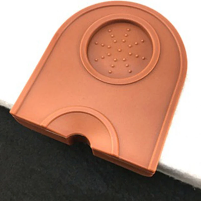 Маленький нескользящий эспрессо двойной кофе трамбовочный коврик силиконовый