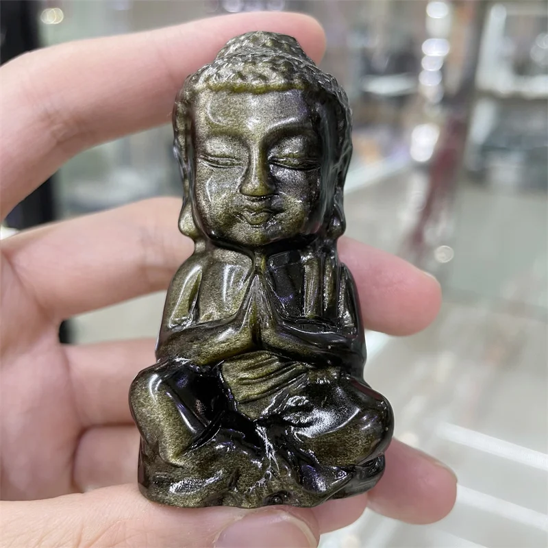 

Статуэтка из натурального синего авантюрина ручной работы, 15 см