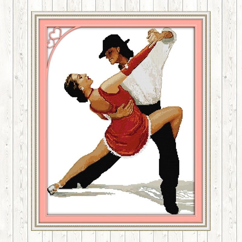 

Tango DIY Needlework Crafts Cross Stitch Embroidery Kits Handmade DMC Cotton Thread Printed Canvas 14CT 11CT Counted and Stamped